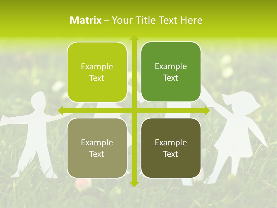 Daughter Silhouette Grass PowerPoint Template