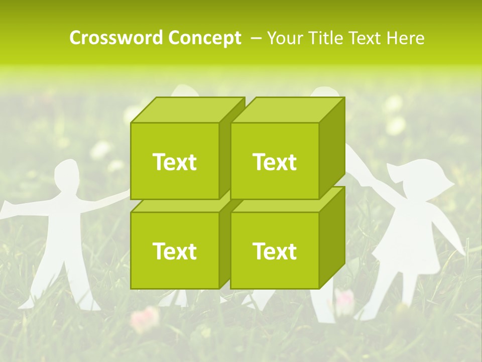 Daughter Silhouette Grass PowerPoint Template