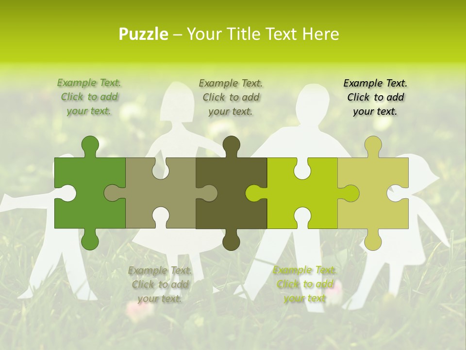 Daughter Silhouette Grass PowerPoint Template