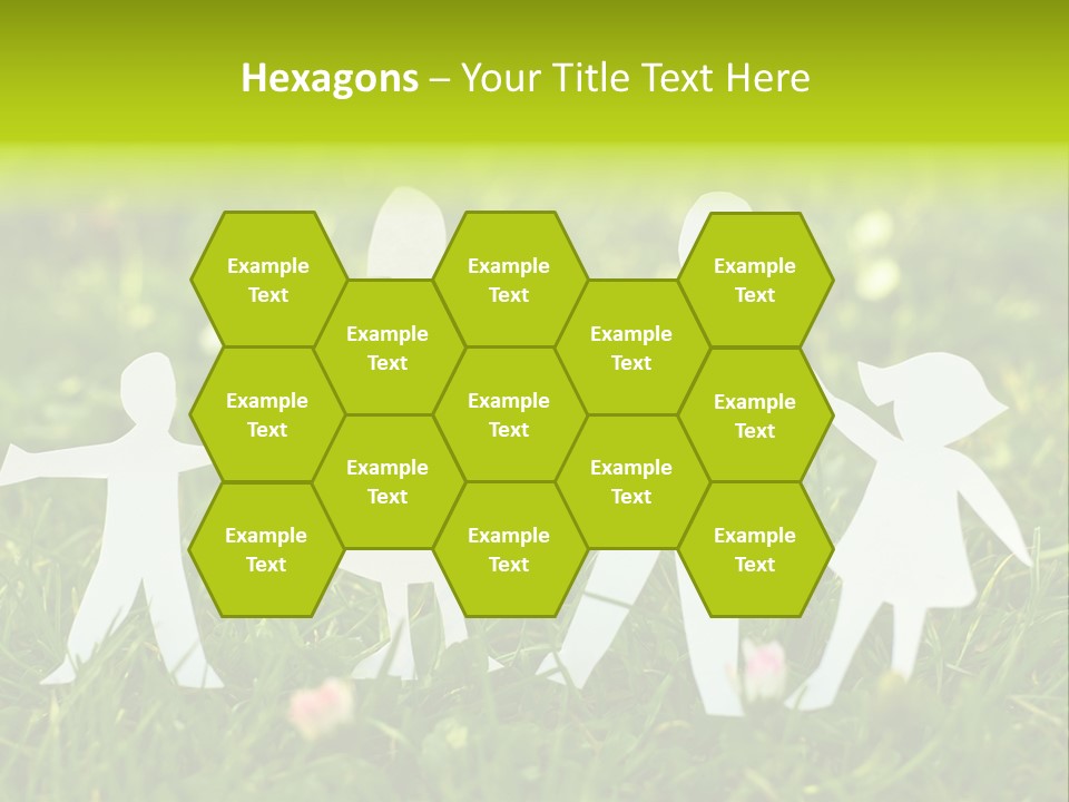 Daughter Silhouette Grass PowerPoint Template