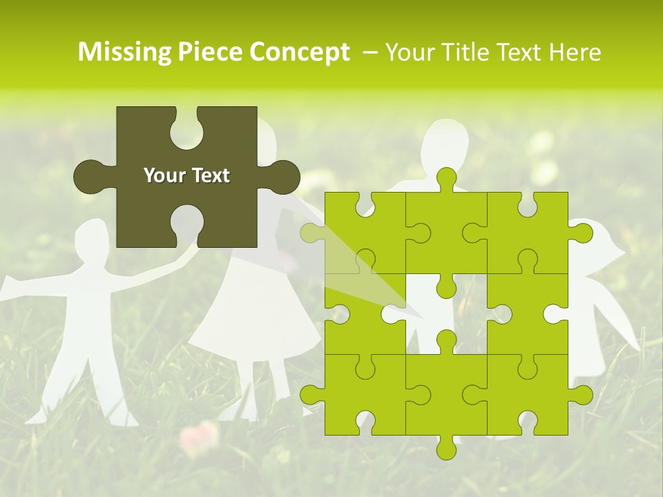 Daughter Silhouette Grass PowerPoint Template