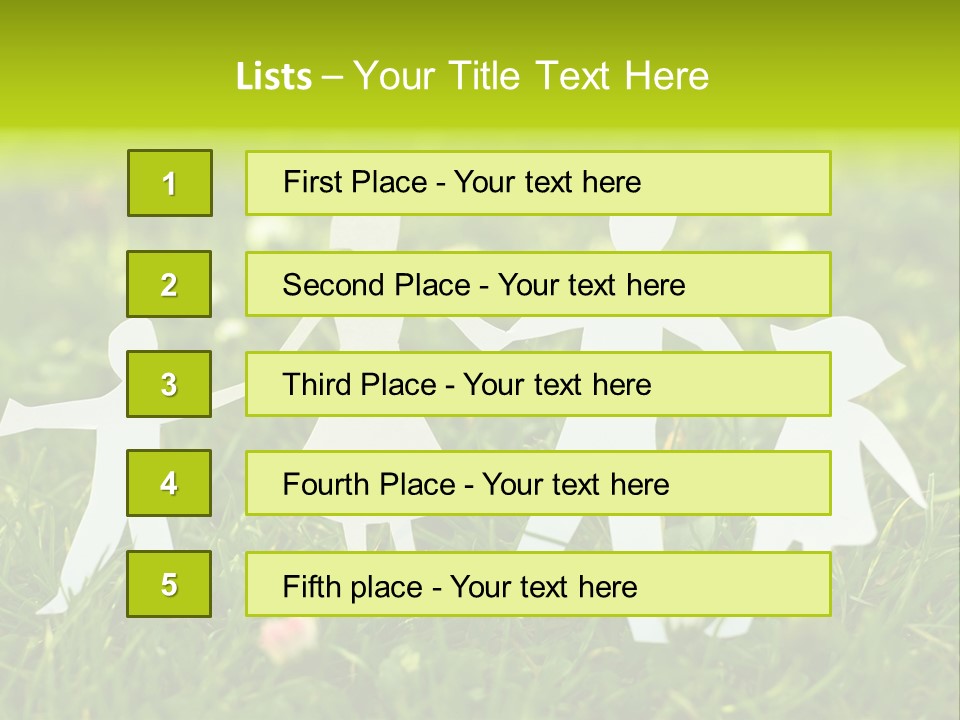 Daughter Silhouette Grass PowerPoint Template