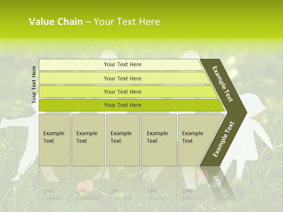 Daughter Silhouette Grass PowerPoint Template