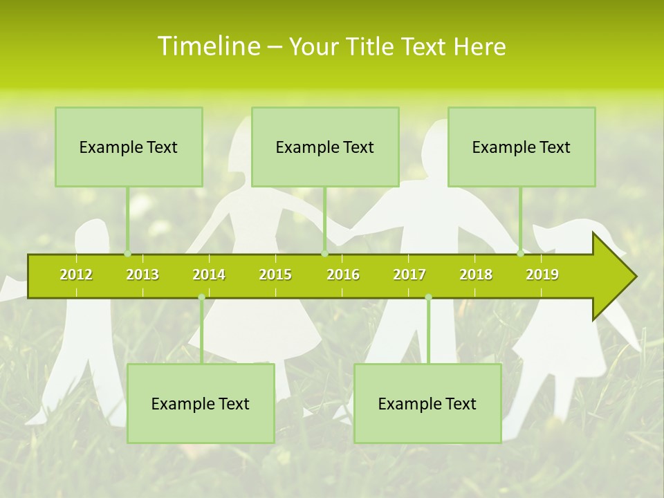 Daughter Silhouette Grass PowerPoint Template