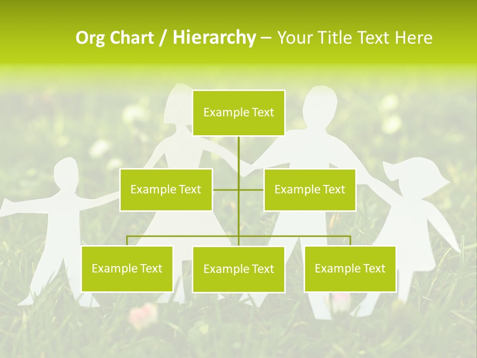 Daughter Silhouette Grass PowerPoint Template