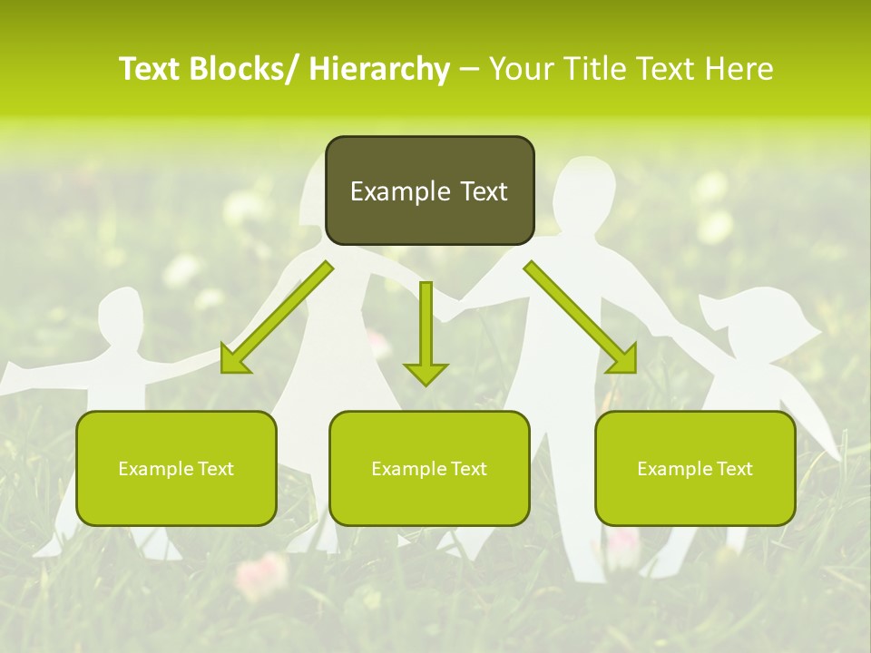 Daughter Silhouette Grass PowerPoint Template