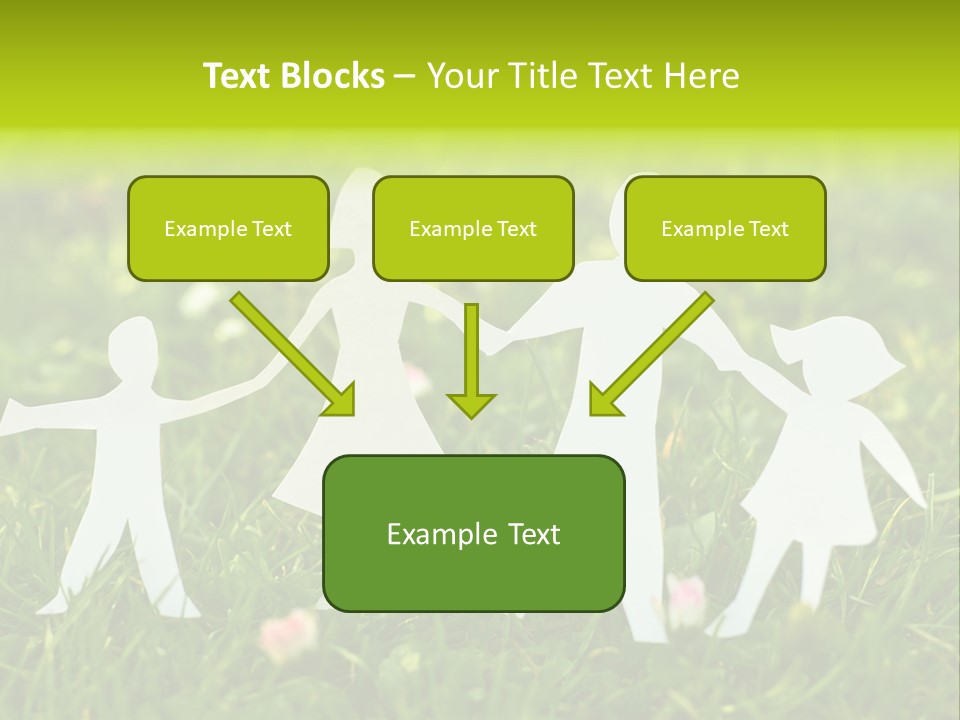 Daughter Silhouette Grass PowerPoint Template