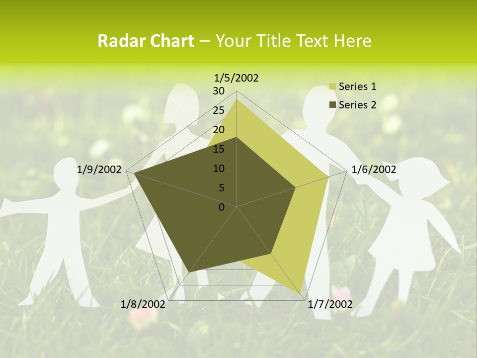 Daughter Silhouette Grass PowerPoint Template