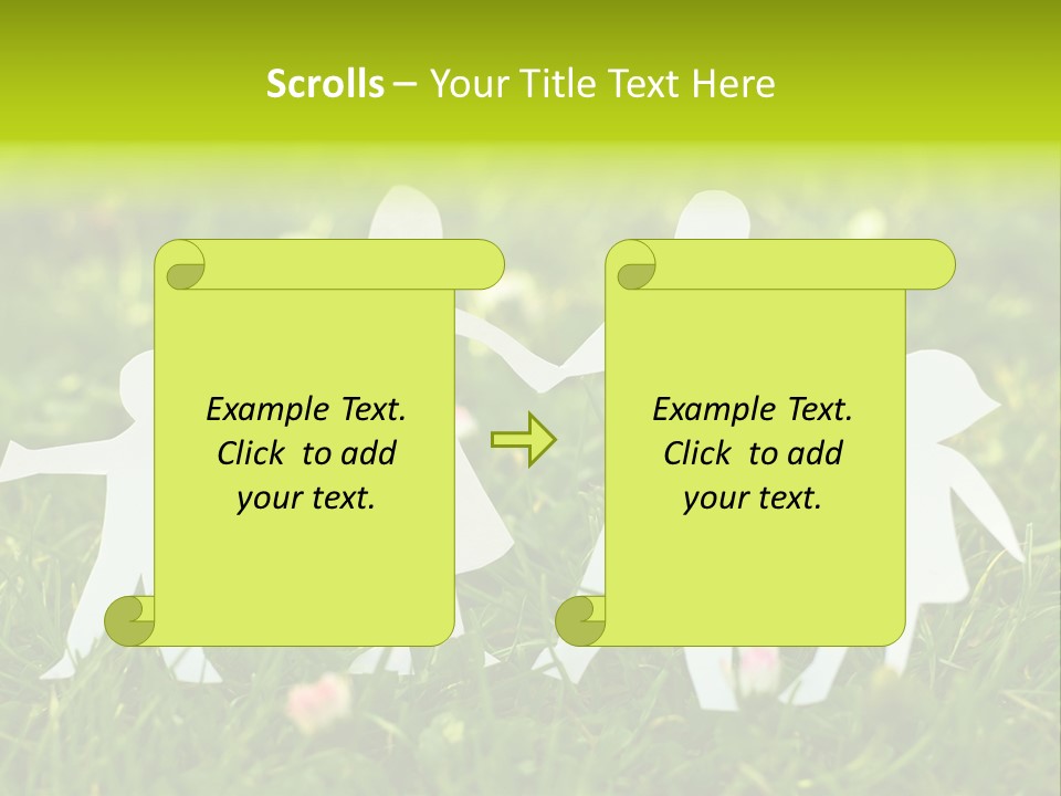 Daughter Silhouette Grass PowerPoint Template