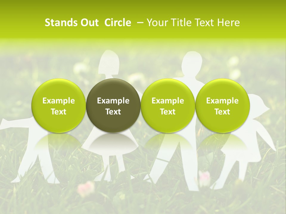 Daughter Silhouette Grass PowerPoint Template
