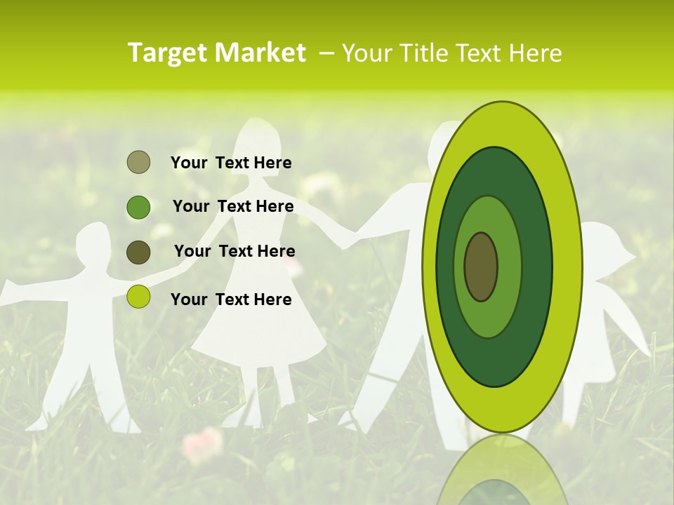 Daughter Silhouette Grass PowerPoint Template