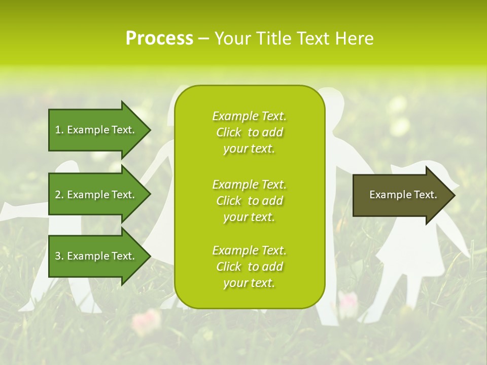 Daughter Silhouette Grass PowerPoint Template
