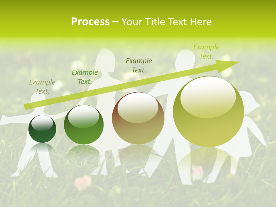 Daughter Silhouette Grass PowerPoint Template