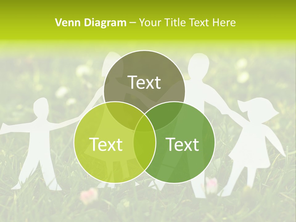 Daughter Silhouette Grass PowerPoint Template