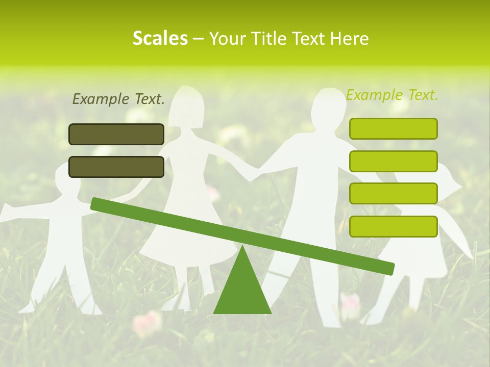 Daughter Silhouette Grass PowerPoint Template