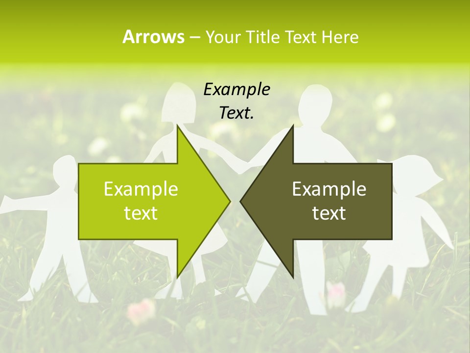 Daughter Silhouette Grass PowerPoint Template