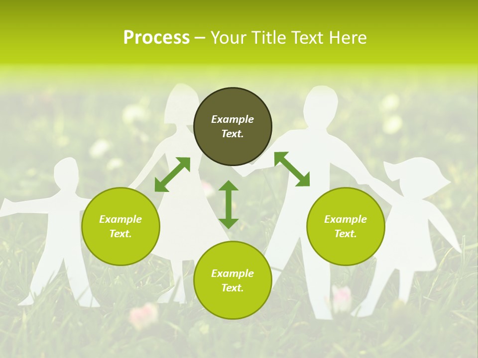 Daughter Silhouette Grass PowerPoint Template