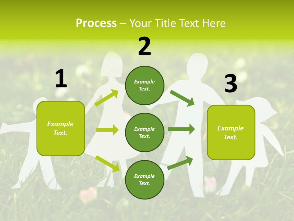 Daughter Silhouette Grass PowerPoint Template