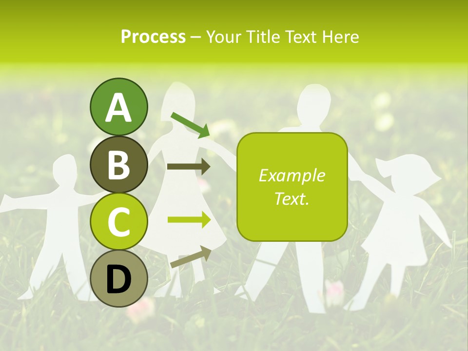 Daughter Silhouette Grass PowerPoint Template