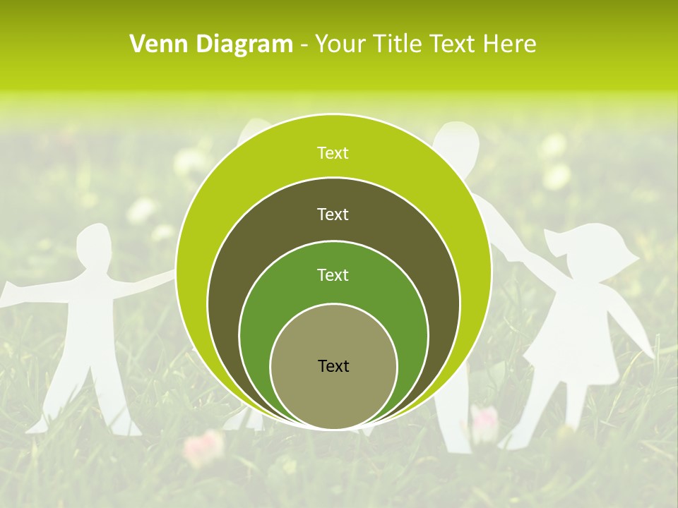 Daughter Silhouette Grass PowerPoint Template