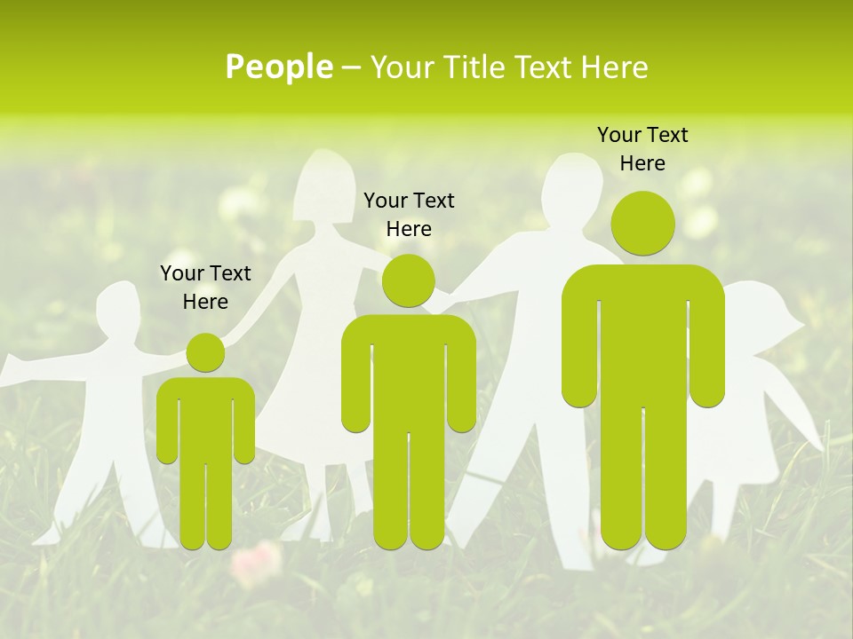 Daughter Silhouette Grass PowerPoint Template