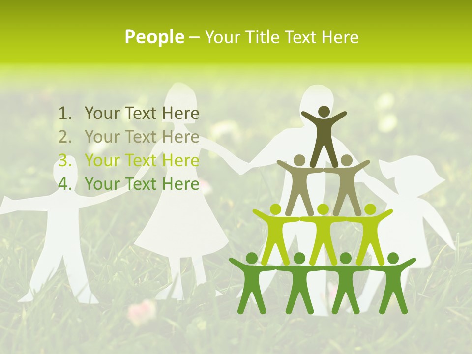 Daughter Silhouette Grass PowerPoint Template