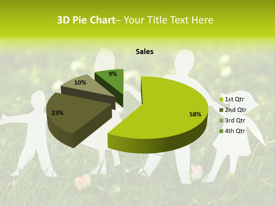 Daughter Silhouette Grass PowerPoint Template