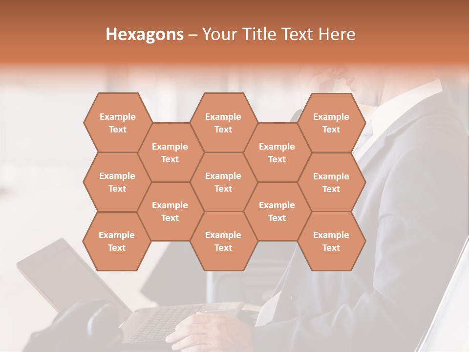 Caucasian Traveller Middle Aged PowerPoint Template