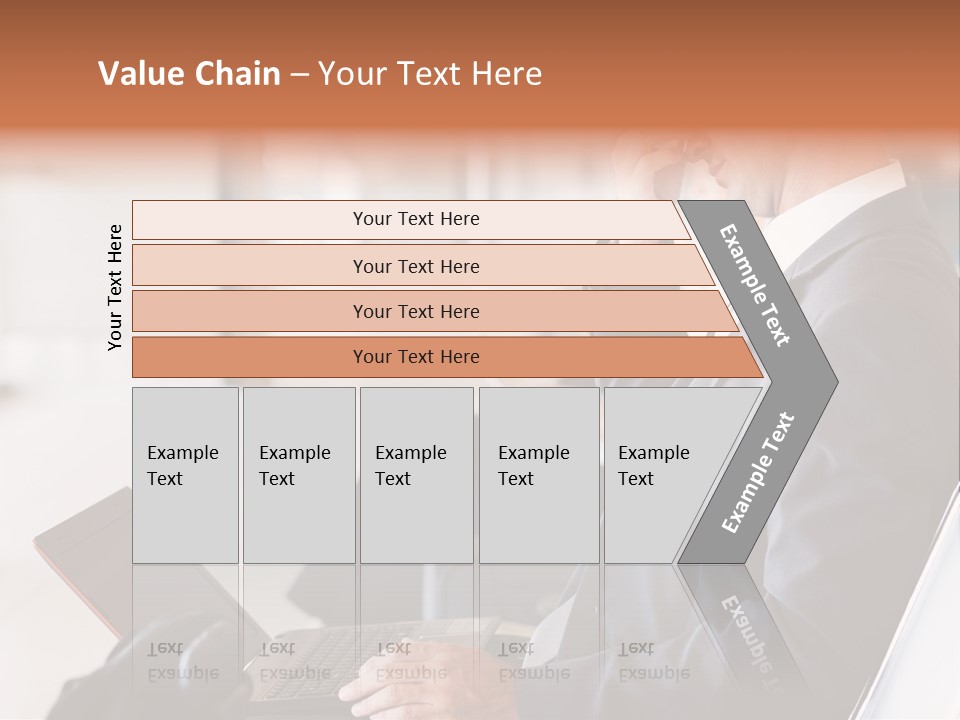 Caucasian Traveller Middle Aged PowerPoint Template