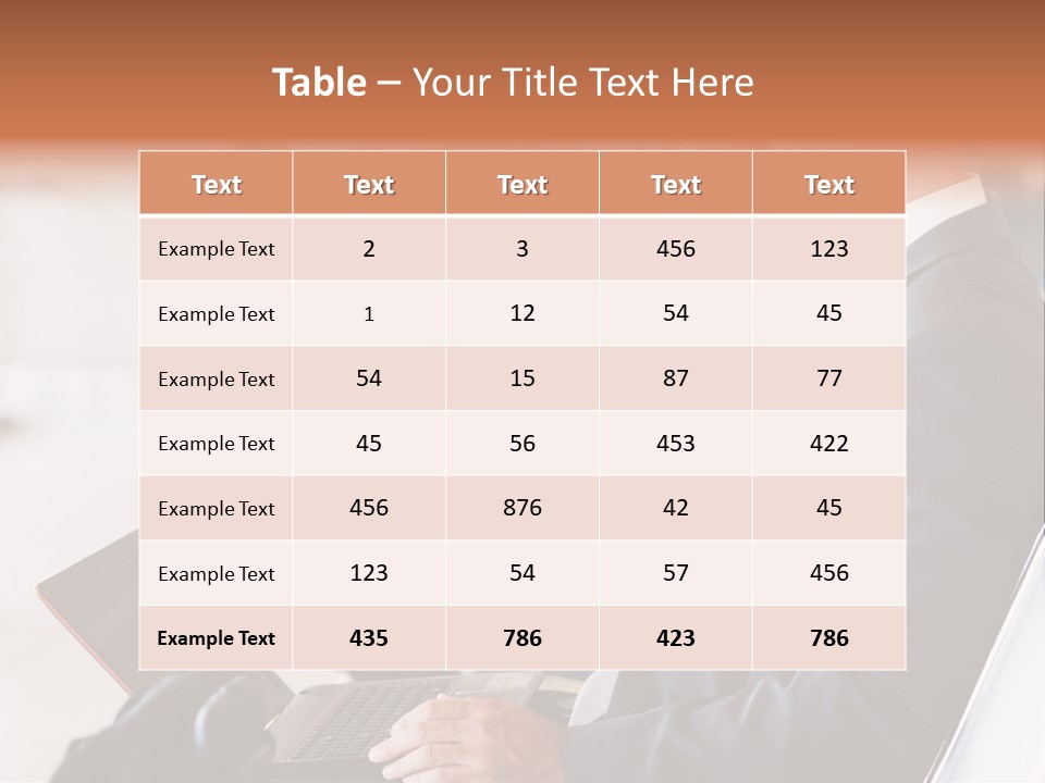 Caucasian Traveller Middle Aged PowerPoint Template
