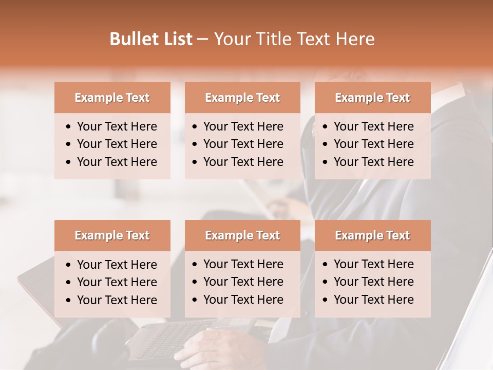 Caucasian Traveller Middle Aged PowerPoint Template
