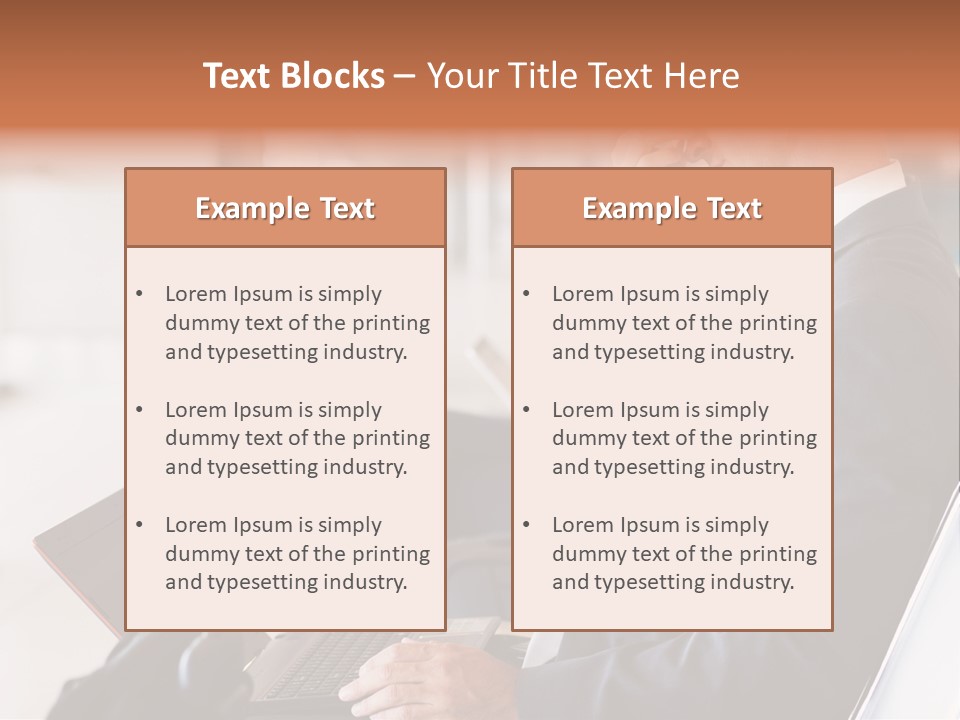 Caucasian Traveller Middle Aged PowerPoint Template