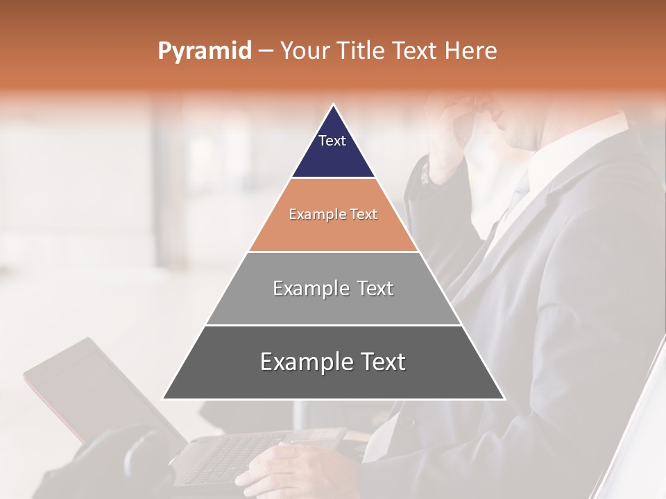 Caucasian Traveller Middle Aged PowerPoint Template