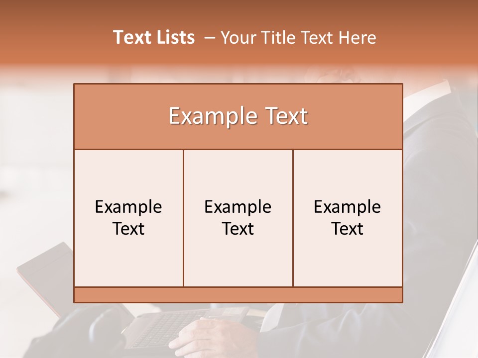 Caucasian Traveller Middle Aged PowerPoint Template