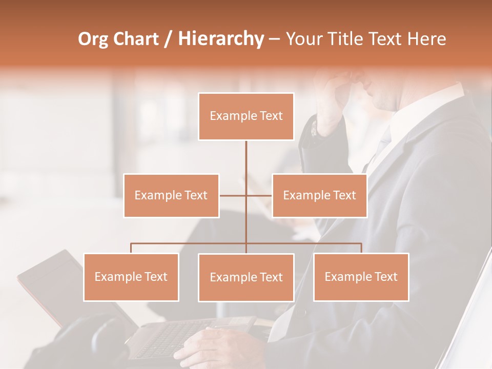 Caucasian Traveller Middle Aged PowerPoint Template