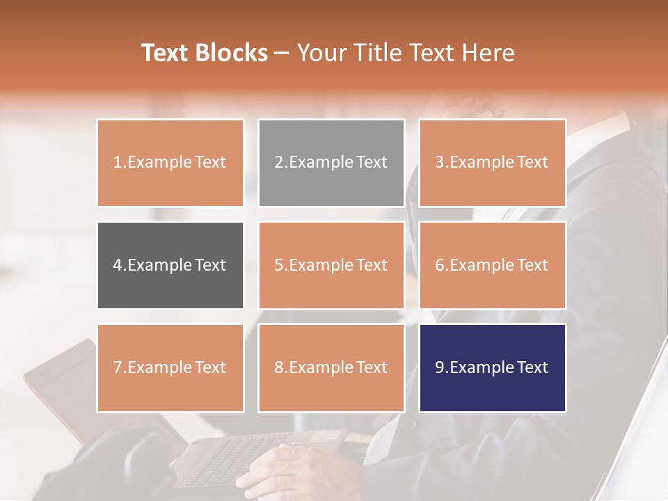 Caucasian Traveller Middle Aged PowerPoint Template