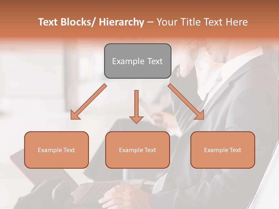 Caucasian Traveller Middle Aged PowerPoint Template