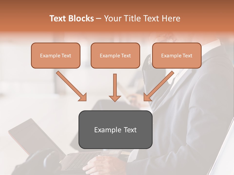 Caucasian Traveller Middle Aged PowerPoint Template