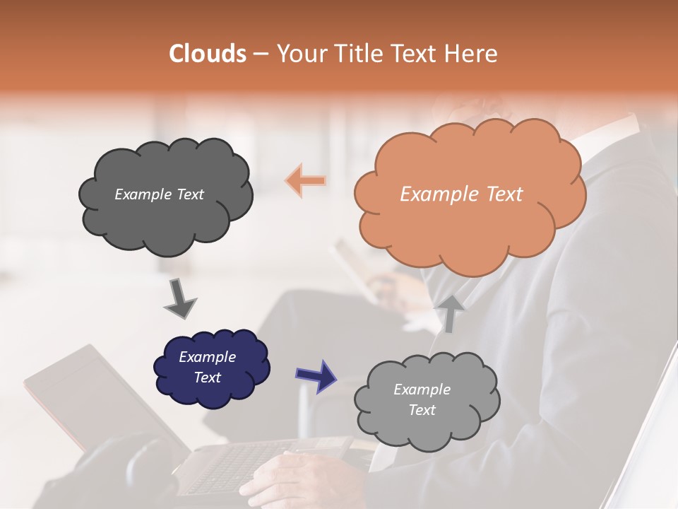 Caucasian Traveller Middle Aged PowerPoint Template