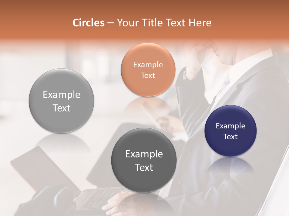 Caucasian Traveller Middle Aged PowerPoint Template