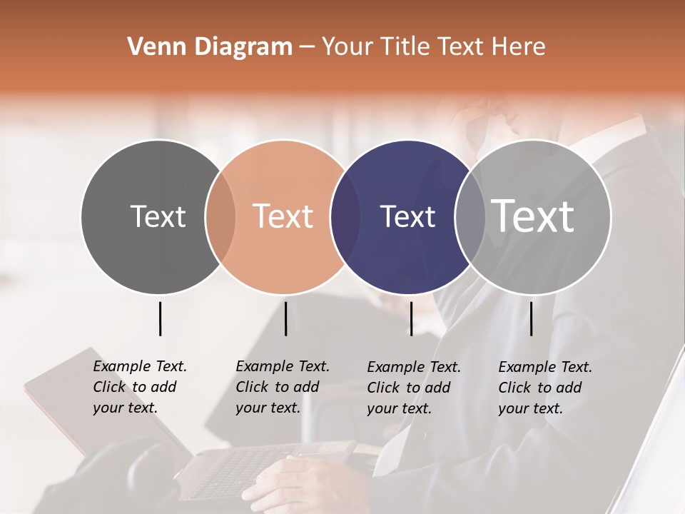 Caucasian Traveller Middle Aged PowerPoint Template