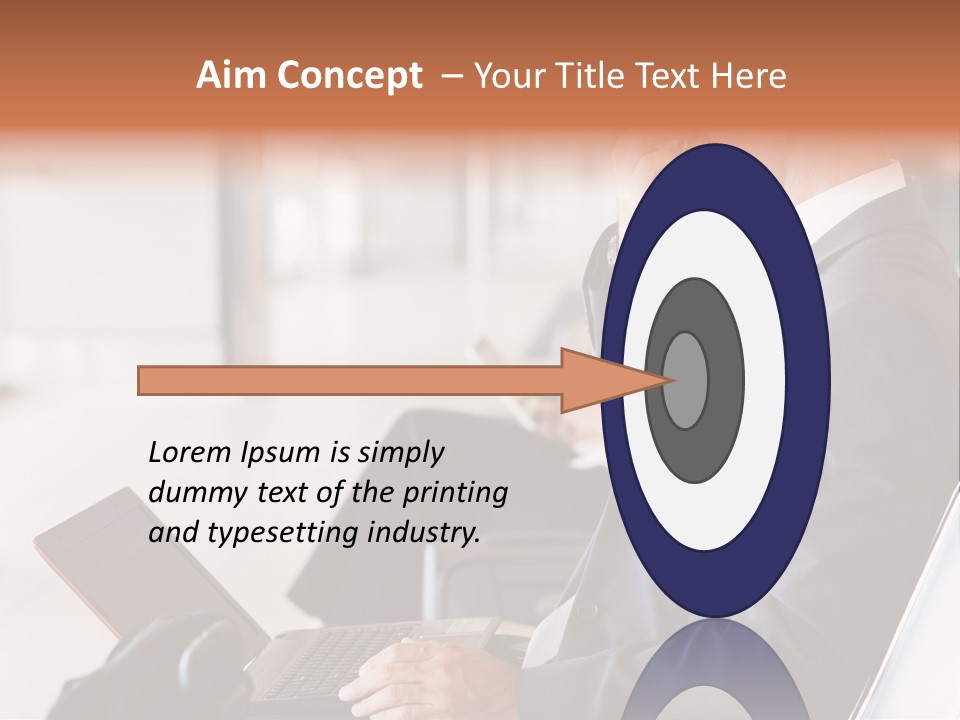 Caucasian Traveller Middle Aged PowerPoint Template