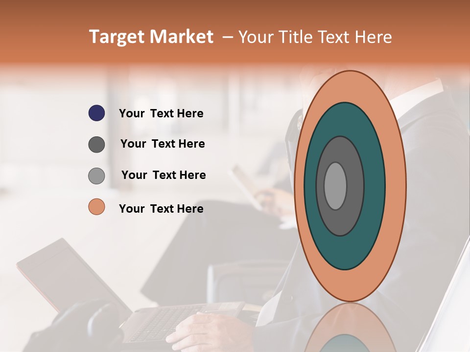 Caucasian Traveller Middle Aged PowerPoint Template