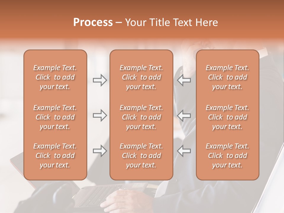 Caucasian Traveller Middle Aged PowerPoint Template