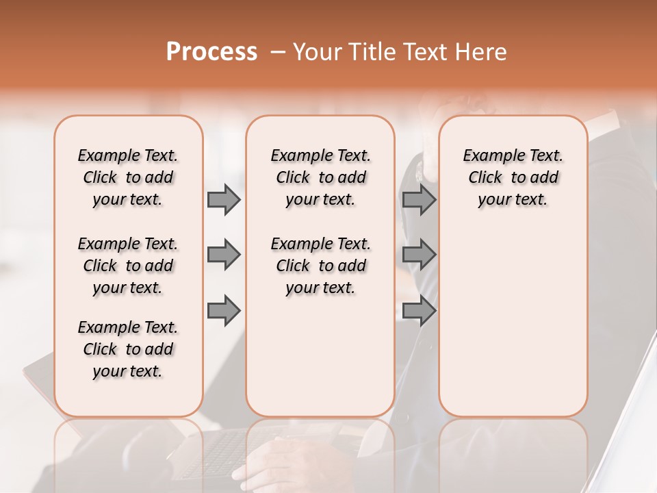 Caucasian Traveller Middle Aged PowerPoint Template