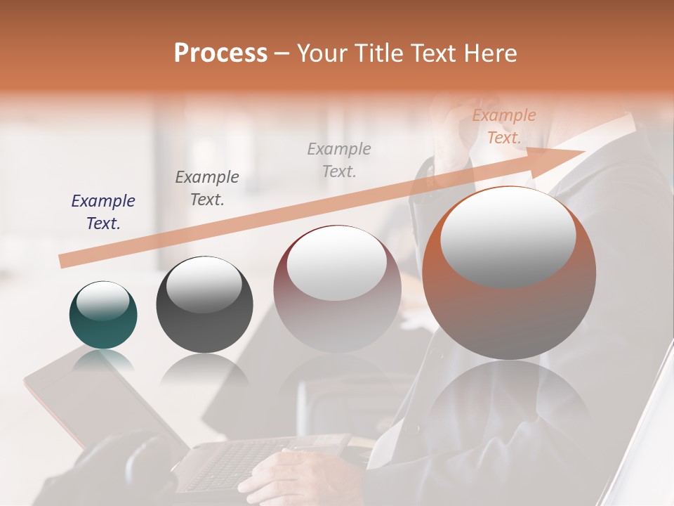 Caucasian Traveller Middle Aged PowerPoint Template