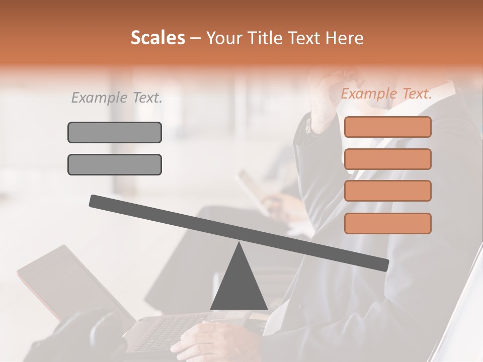 Caucasian Traveller Middle Aged PowerPoint Template
