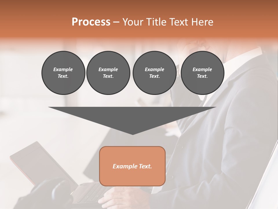 Caucasian Traveller Middle Aged PowerPoint Template