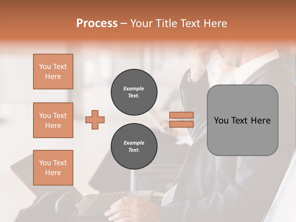 Caucasian Traveller Middle Aged PowerPoint Template
