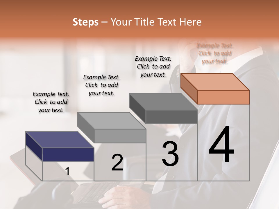 Caucasian Traveller Middle Aged PowerPoint Template